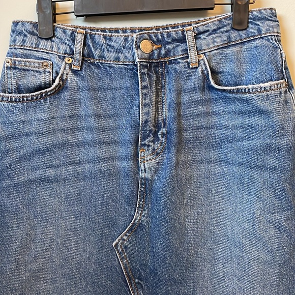 Zara long Jean skirt. EUC - Picture 2 of 9